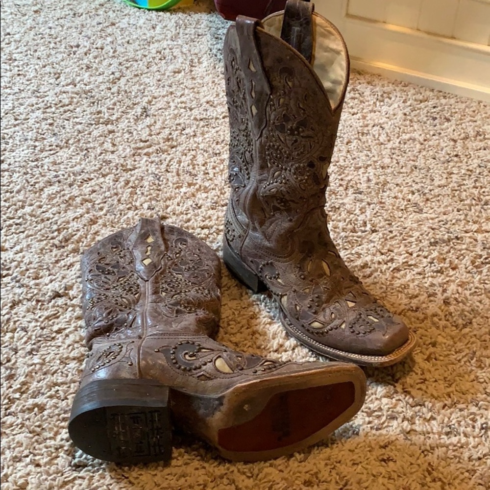 Corral Studded Cowboy Boots